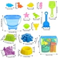 thumbnail image 2 of Kids Beach Toys 22 Piece Complete Beach Toy Set With Multiple Sand Play Tools Shovels Molds And Accessories Portable Sand Castle Building Kit For Toddlers Outdoor Summer Fun, 2 of 6