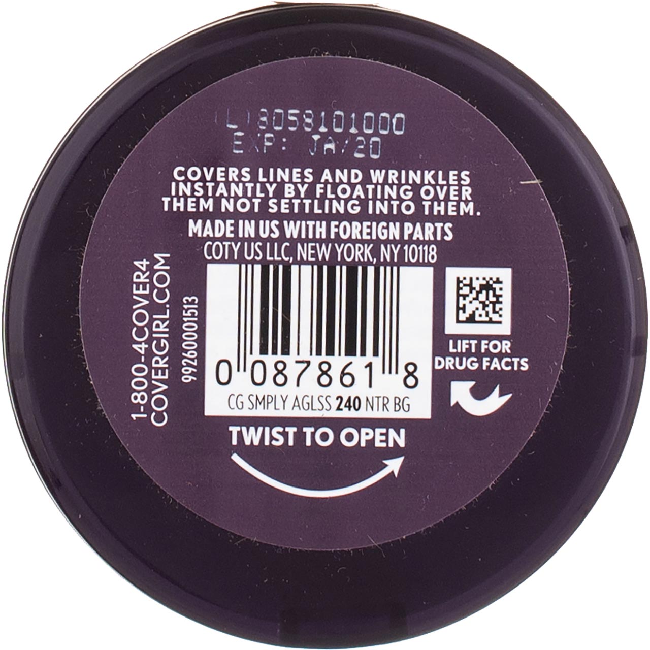 CoverGirl & Olay Simply Ageless Foundation, Buff Beige [225] 0.40 oz (Pack of 2)