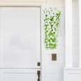 thumbnail image 4 of D-594 White Artificial Rose Flower 80Cm Wall Hanging Simulation Decor For Home Garden #75d71, 4 of 8