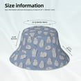 thumbnail image 3 of Balery Cute Fat Cat Sombreros para el sol para hombre y mujer, sombrero de pescador con UPF 50+, 3 of 6