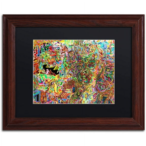 Trademark Fine Art "Scenes Of Vancouver" Canvas Art by Josh Byer, Black Matte, Wood Frame