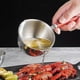 thumbnail image 2 of New stainless steel oil pouring pan, kitchen hot oil special small pan for pouring oil, oil pan, household oil burning mini milk pan, 2 of 2