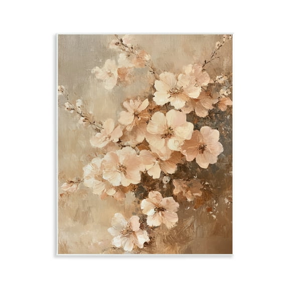 Stupell Industries Blooming Cherry Blossoms Plants & Flowers Painting Unframed Art Print Wall Art, 11 x 14
