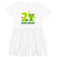 thumbnail image 3 of Inktastic 2nd Birthday Princess Frog Girls Toddler Dress, 3 of 5