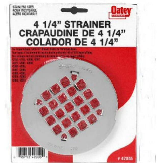 Oatey 42005 4.25 in. Stainless Steel Strainer Cover