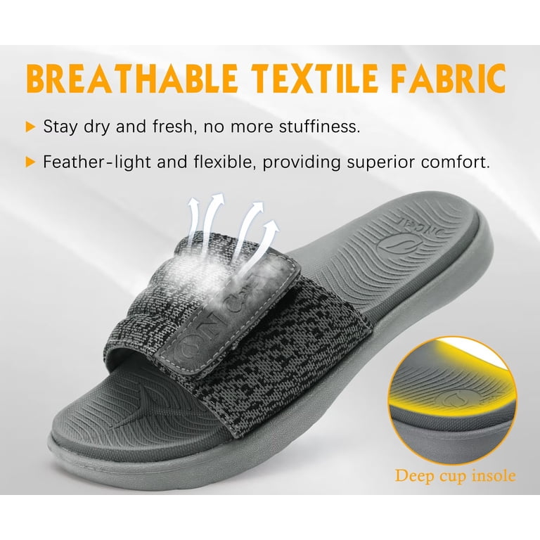 ONCAI Mens Slides Sandals Open Toe Athletic Adjustable  display picture 1