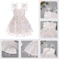thumbnail image 3 of IBTOM CASTLE Baby Girls Tutu Dress Summer Sleeveless Backless Princess Birthday Party Dresses Sequin Ruffle Tulle Bowknot Sundress 3-4 Years White Stars, 3 of 8