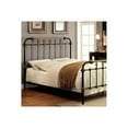 thumbnail image 2 of Classic Metal Twin Bed with gold accents, Black, 2 of 2