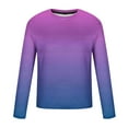 thumbnail image 4 of CHGBMOK Mens T Shirts Casual Round Neck Long Sleeve Pullover Printed T-Shirt Blouse,Sizes S-5XL, 4 of 4