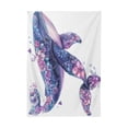 thumbnail image 2 of BZSMCE Square Tablecloth Floral Whale A Colorful Pattern Tableclothes, 2 of 9