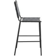 thumbnail image 6 of SAFAVIEH Bahari Square Mid Back Counter Stool, Black/Black, 6 of 13