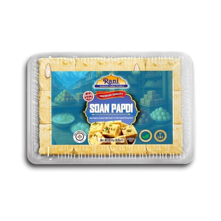 Rani Soan Papdi 8.7oz (250g) Traditional Indian Sweets, Ready to eat ~ All Natural | Non-GMO | Kosher | Indian Origin