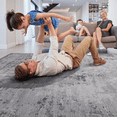 thumbnail image 3 of 2X3 Ivory/Sand Abstract Area Rug, Stain-Resistant & Non-Shedding, for Living Room, Bedroom, Dining, Home Office, 3 of 5