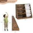 thumbnail image 2 of Hironpal Versatile Sling Storage Bookshelf for Kids Room - 4 Tier Children's Bookcase with Toy Organiser for Study Living Room, 2 of 9