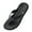 Black, variant on AUDeals Men's Arch Support Flip Flops Orthopedic Thong Sandals Non Slip Soft Sole for Beach Pool and Outdoor