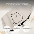 thumbnail image 3 of Abbracc Cute Cat Sunshield Folding Umbrella, Automatic, 3 of 6
