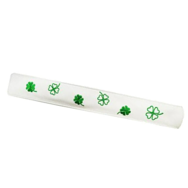 Wweixi PU Golf Alignment Stick Cover Case Holder Embroidered Premium Waterproof White 14.17x1.97 Inch 1Set