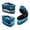 Blue Tie-Dye Pattern Design, variant on Steam Iron Storage Holder Gradient Butterfly Design Handheld Durable Protective Travel Steamer Bag, Bag Only