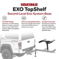 thumbnail image 3 of Yakima EXO TopShelf 2nd Level 2 SKS Lock Hitch Base Rack, 2 Pack, Black, 3 of 8