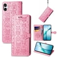 thumbnail image 2 of Funda Cartera FOXDOCK para Samsung Galaxy A07 , Flip PU con Relieve de Gatos y Perros, Tarjetero y Soporte, 2 of 6