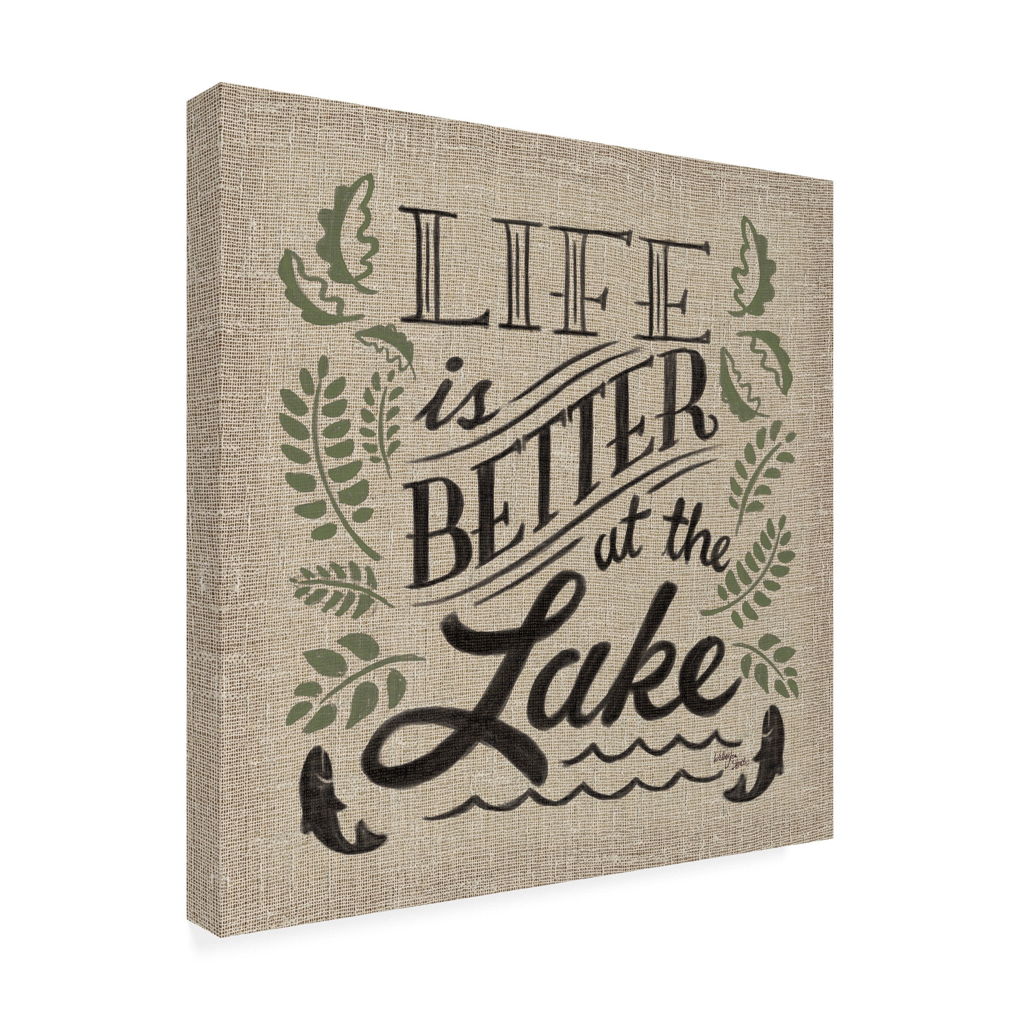 Trademark Fine Art 'Lake Life I Color' Canvas Art by Wellington Studio