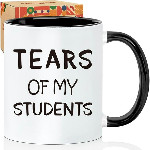 Funny Teacher Mug - Tears of My Students Ceramic Cup 11 Oz, Teacher Appreciation/Christmas Gifts for Women Men, Daycare Instructor Gift, Birthday Gifts for teacher -58
