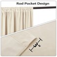 thumbnail image 3 of 2 Pcs Velvet Curtains Panels, Soft Luxury Rod Pocket Shade Curtain Drapes Home Decor, 3 of 8