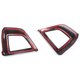 thumbnail image 5 of Fibra de carbono lateral del coche A/c salida de aire cubierta de marco de ventilación decoración embellecedora para Xv Crosstrek 2018-2021 Accesso, 5 of 5