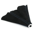 thumbnail image 1 of Car Interior Accessory Shifter Lever Dust Cover Boot Gaiter Car Interior Suede Universal For Most VehiclesBlue Stitching, 1 of 8