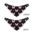 thumbnail image 3 of Naloa Gradient Butterfly Dog Bandana Large and Small-Dog Scarf Bib Handkerchief Accessories for Dogs and Cats(S-L)-Medium, 3 of 5
