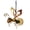 Golden, variant on Solar Hanging Garden Lights with Creative Insect Design, Robust Iron Bee/Dragonfly/Butterfly Decor, Sturdy Resilient Waterproof Outdoor Lamp for Fence, Patio & Yard