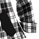 thumbnail image 3 of ICHUANYI Clearance Women's Casual Long Sleeve Plaid Pocket Hooded Long Sleeve Contrast Zipper Sweater Shirt Long Sleeve Hooded Shirt(Black, XL) ICHUANYI WER2023080901668, 3 of 4