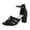 Z02 Black, variant on Xijirk Sandals Women,Summer Open Toe Pointed Stiletto Sandals with Side Cutouts Elastic Straps Rhinestone Heels Dressy Footwear,,Black,6