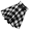 thumbnail image 3 of ZheElen Jupe Plissée Style Punk pour Femmes avec Lacets, Noir, 2TG, 3 of 6