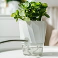 thumbnail image 4 of Youkk PP Convenient And Practical Self Watering Flower Pot For Lazy Gardeners And Split For Practicality Pink transparent bot king-size 1Set, 4 of 6
