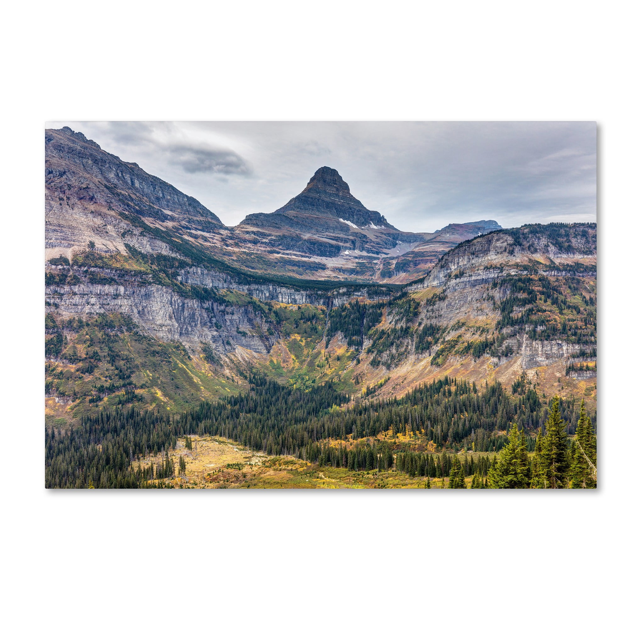 Trademark Fine Art 'Glacier National Park in Autumn' Canvas Art by Pierre Leclerc