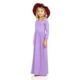 thumbnail image 4 of Honey Vanilla Girls' Fit and Flare Maxi Dress Lavender Medium 7-8 Years, 4 of 4