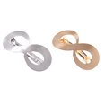 thumbnail image 1 of Metal Hair Barrettes Silver 2Pcs 3.14X1.49X0.79 Inch, 1 of 5