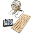 thumbnail image 1 of Set de juego de bingo WE Games Retro con jaula de metal y tablero de madera, 1 of 9