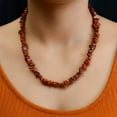 thumbnail image 3 of Shop LC Red Jasper 925 Sterling Silver Chips Necklace for Women Jewelry Size 20" Ct 164 Birthday Mothers Day Gifts for Mom, 3 of 9