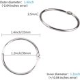 thumbnail image 4 of GFDYREE 1.2 Inch Loose Leaf Binder Rings, 80PCS Nickel Plated Steel Book Rings for Index Cards, Crafts, Reports, Flash Cards, Notebook, Keychain, Loose Leaf Paper, Photo Albums, 4 of 6