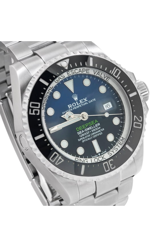 Pre-Owned Rolex Sea-Dweller Deepsea 44MM 126660 James Cameron / DBlue Blue to Black Gradient Dial Black Ceramic Bezel Stainless Steel Oyster Bracelet