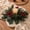 C, variant on VVQ Simulated Holly Wreath Red Fruit Christmas Candle Holders, Faux Berry Wreath for Showcase Cabinet Decoration, Lifelike Holiday Centerpiece Ornaments for Mantel Shelf Table