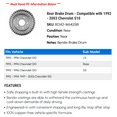 thumbnail image 2 of Rear Brake Drum - Compatible with 1992 - 2003 Chevy S10 1993 1994 1995 1996 1997 1998 1999 2000 2001 2002, 2 of 2