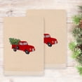 thumbnail image 4 of Authentic Hotel and Spa  Christmas Truck 2 PC Hand Towel Set White, 4 of 4