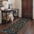 thumbnail image 5 of GENIMO 2' x 6' Wildlife Inspired Animal Print Runner Rug, Machine Washable Non Slip Low Pile Hallway Runner Rug for Kitchen Laundry Room, Deep Teal, 5 of 6