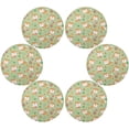thumbnail image 3 of Coolnut Fox Round Placemats Waterproof Non-Slip Washable Place Mats Polyester Table Mats Set of 6 Heat Resistant for Home Kitchen Holiday Party Home Decor Gifts, 3 of 7
