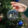 thumbnail image 6 of Christmas Hanging Christmas Gifts for Family Colleagues Christmas Tree Round Decoration, Navy #1, 6 of 6