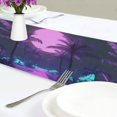 thumbnail image 4 of Yayeee Table Runner 70 inches Long Home Kitchen Dinning Party Decoration, Pink Neon Road, 4 of 7