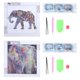 thumbnail image 1 of Pintura de diamante con forma especial de elefante, decoración de punto de cruz, bricolaje, taladro completo, 2 uds., 1 of 5